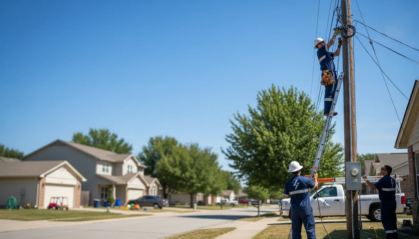 Residential electrician providing installation services in Fairbank, IA